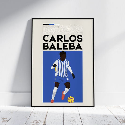 Carlos Baleba Brighton - Minimalist Poster - Fans Favourites