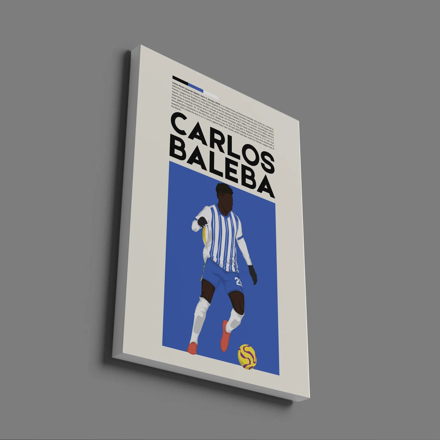 Carlos Baleba Brighton - Minimalist Poster - Fans Favourites