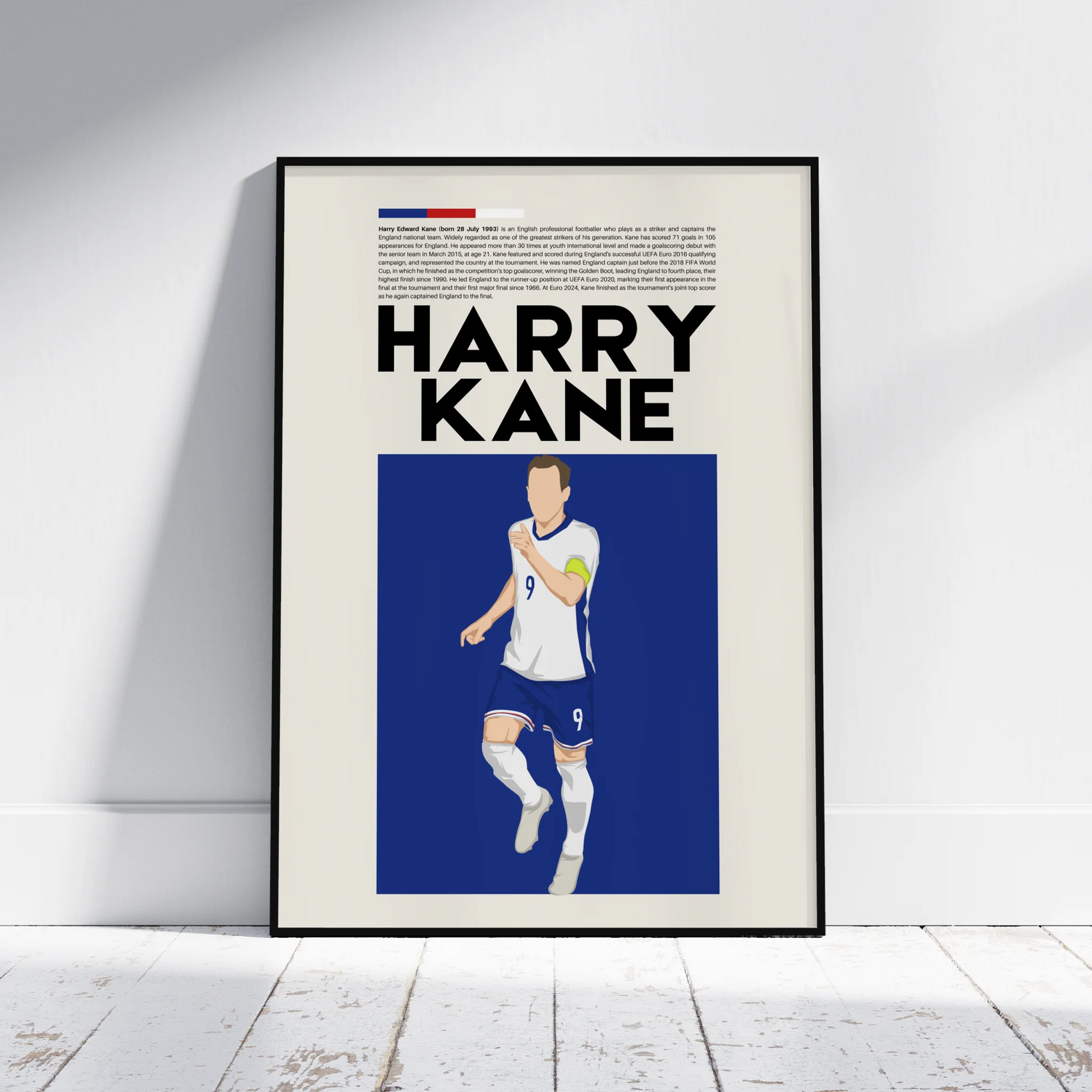 Harry Kane England - Minimalist Poster - Fans Favourites