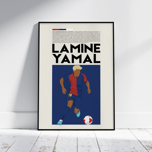 Lamine Yamal Barcelona - Minimalist Poster - Fans Favourites