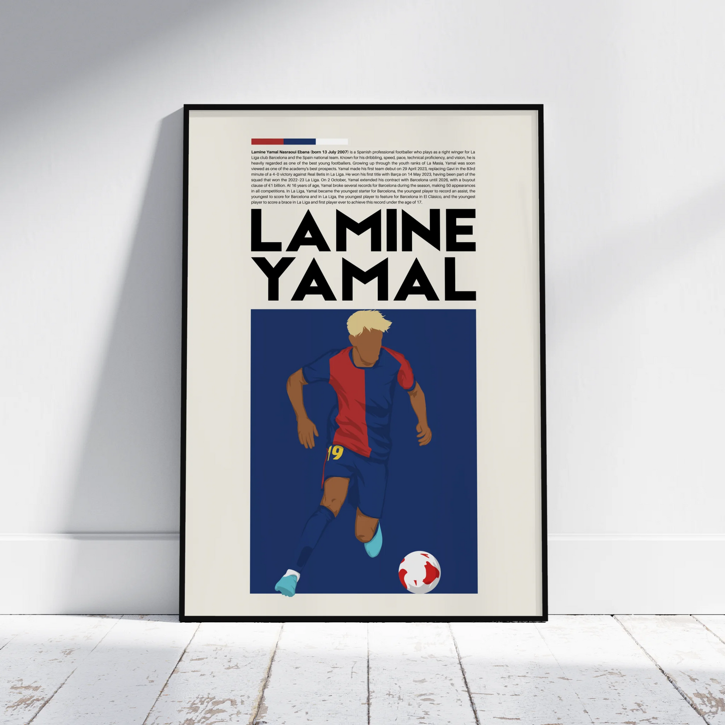 Lamine Yamal Barcelona - Minimalist Poster - Fans Favourites