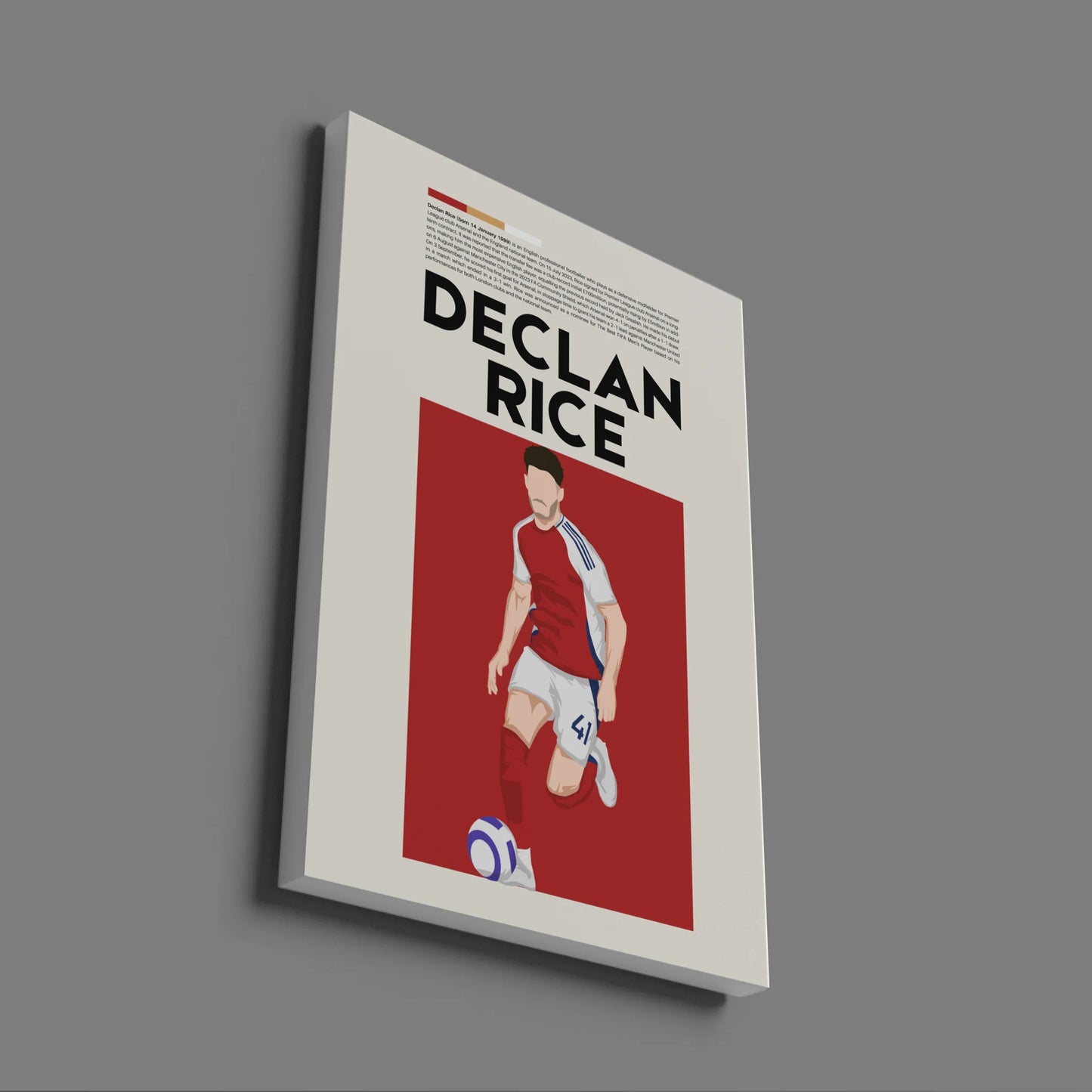 Declan Rice Arsenal - Minimalist Poster - Fans Favourites