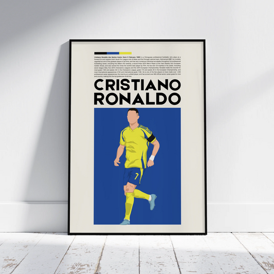 Cristiano Ronaldo Al Nassr - Minimalist Poster - Fans Favourites
