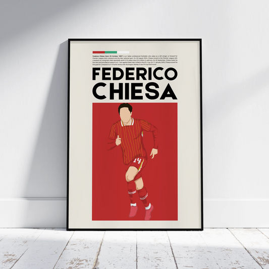 Federico Chiesa Liverpool - Minimalist Poster - Fans Favourites