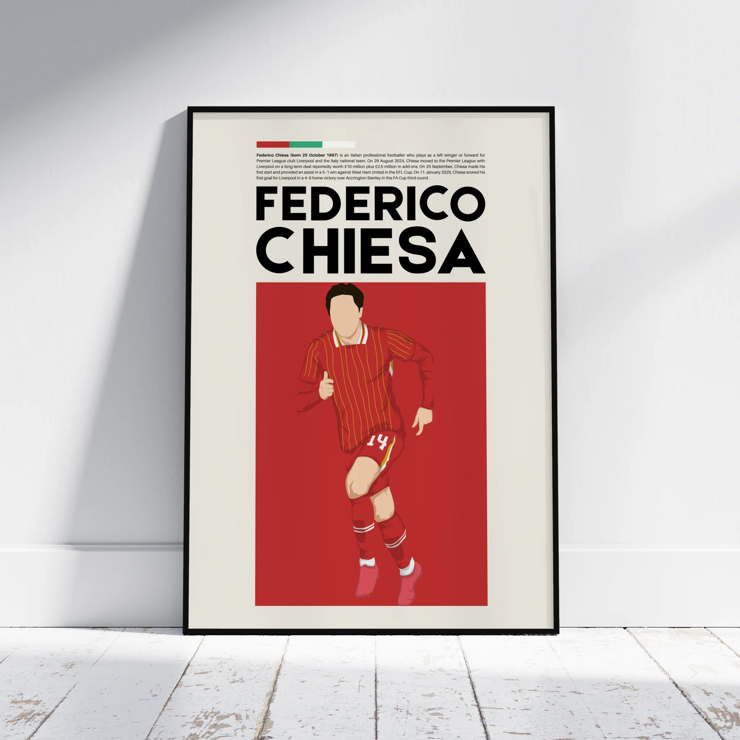 Federico Chiesa Liverpool - Minimalist Poster - Fans Favourites
