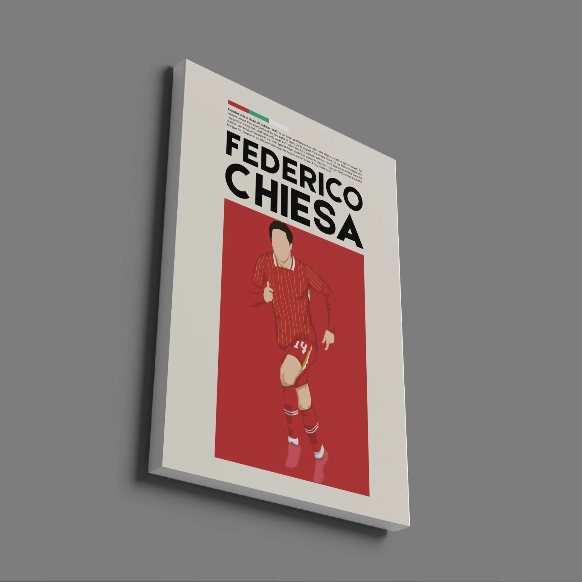 Federico Chiesa Liverpool - Minimalist Poster - Fans Favourites