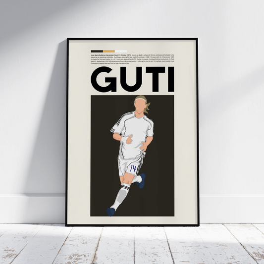 Guti Real Madrid - Minimalist Poster - Fans Favourites