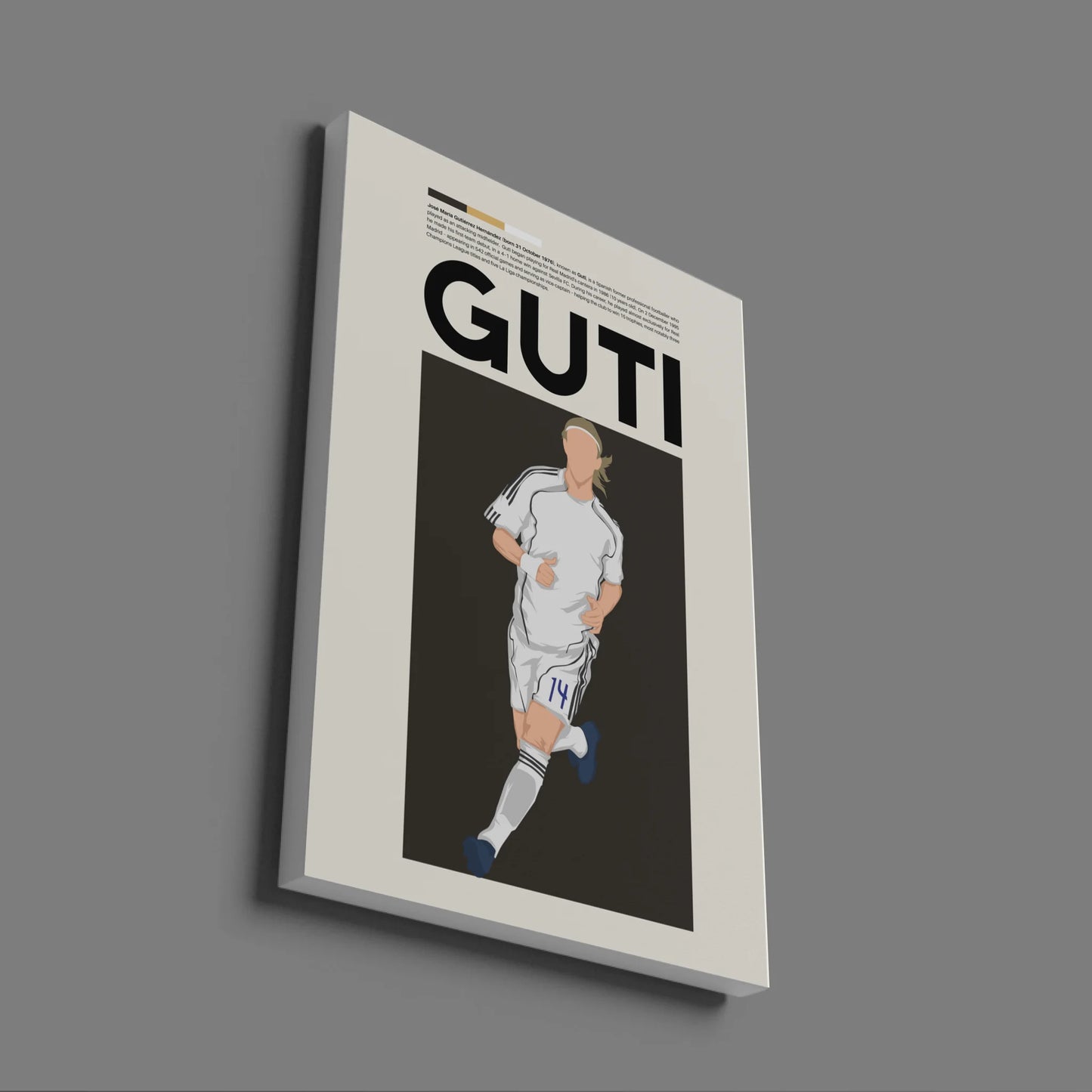 Guti Real Madrid - Minimalist Poster - Fans Favourites