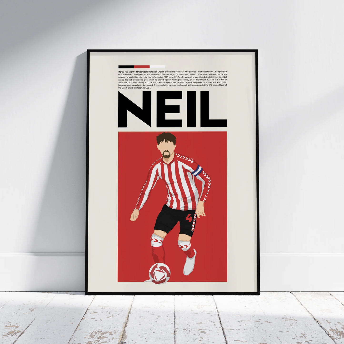Dan Neil Sunderland - Minimalist Poster - Fans Favourites