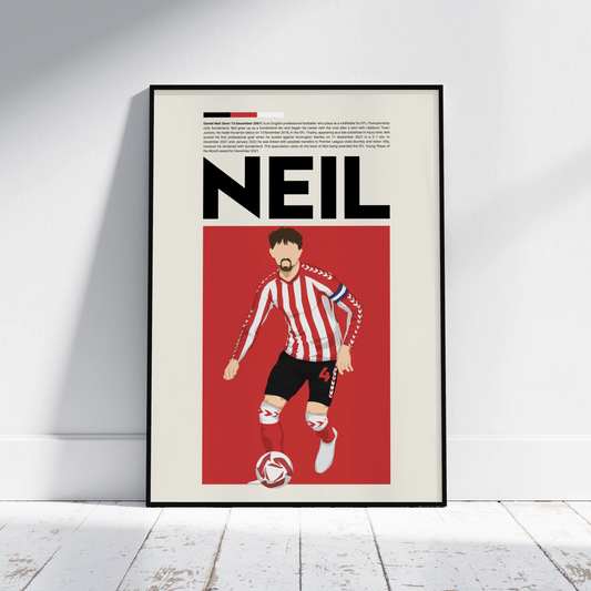 Dan Neil Sunderland - Minimalist Poster - Fans Favourites