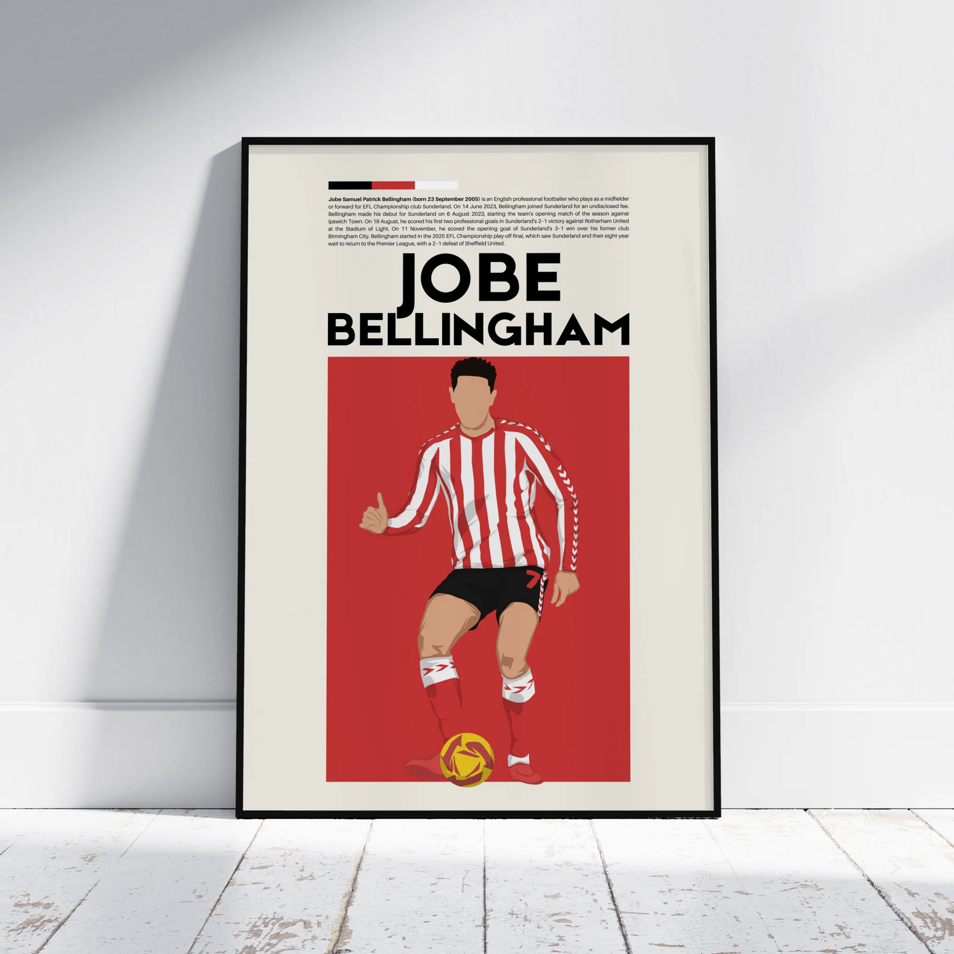 Jobe Bellingham Sunderland - Minimalist Poster - Fans Favourites