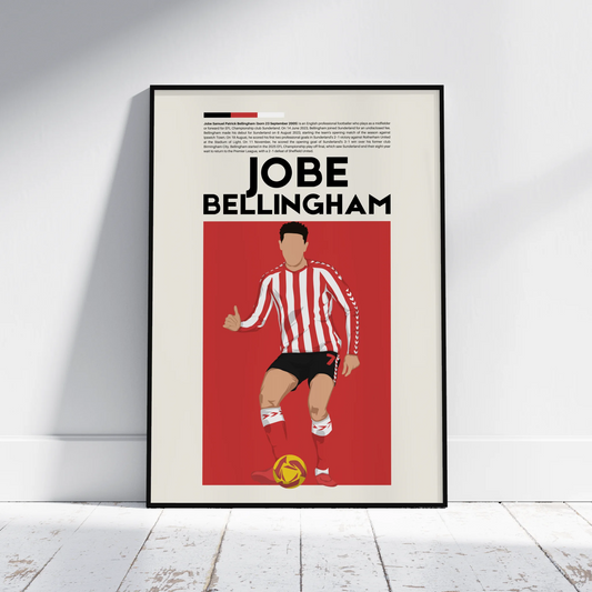 Jobe Bellingham Sunderland - Minimalist Poster - Fans Favourites