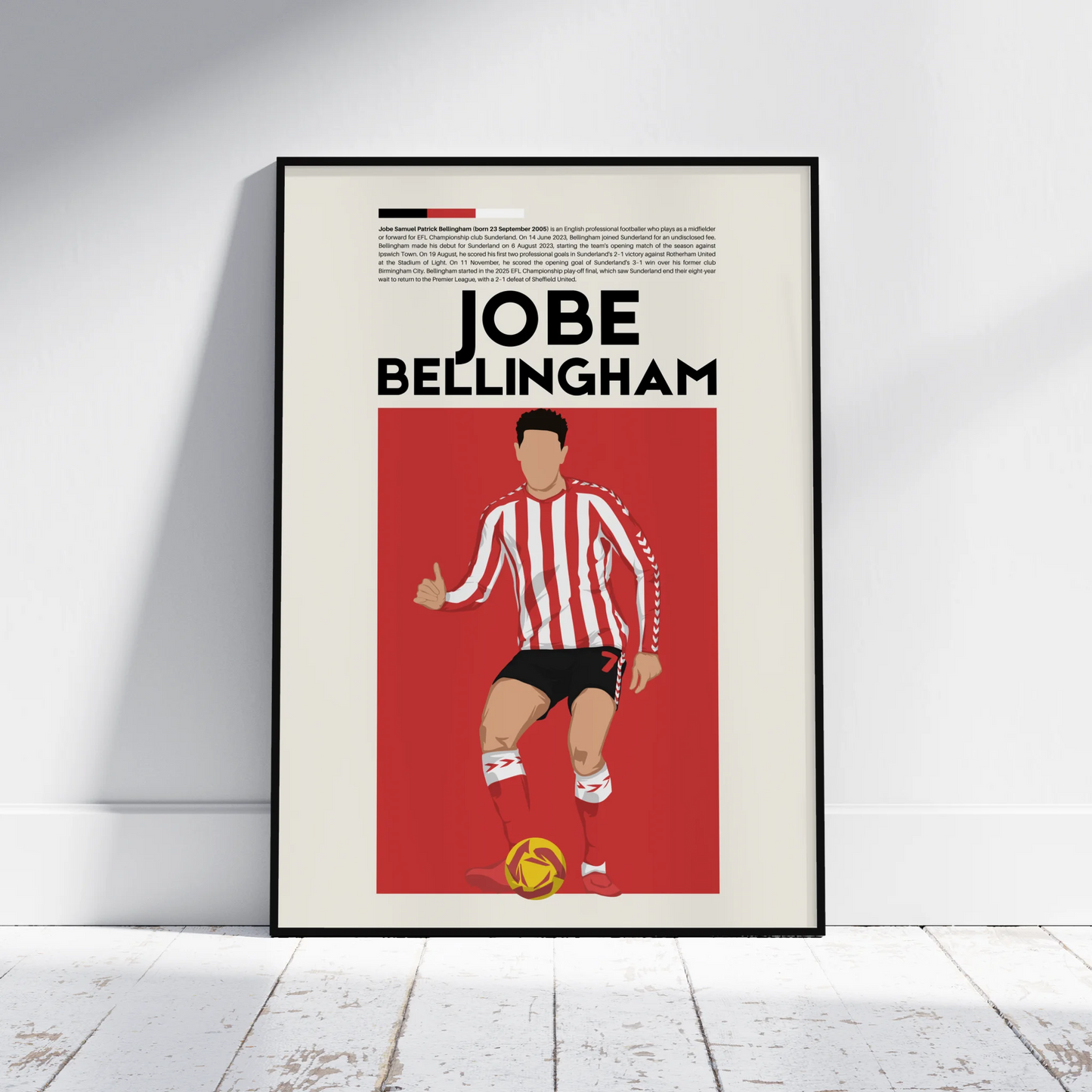 Jobe Bellingham Sunderland - Minimalist Poster - Fans Favourites