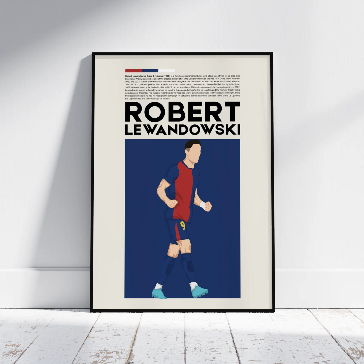 Robert Lewandowski Barcelona - Minimalist Poster - Fans Favourites