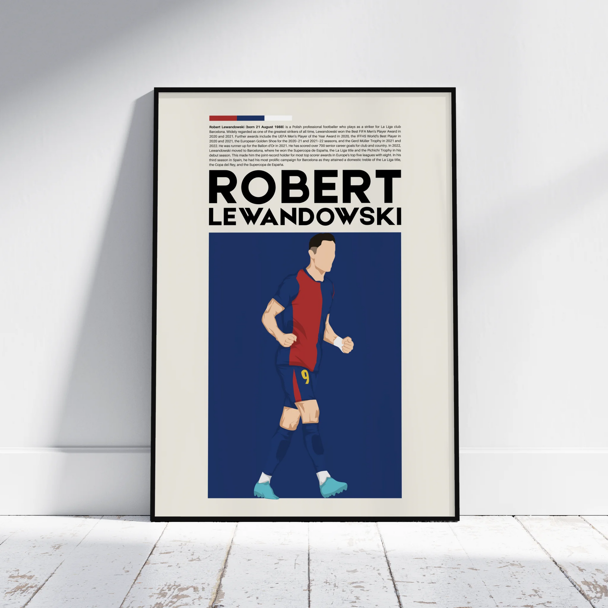 Robert Lewandowski Barcelona - Minimalist Poster - Fans Favourites