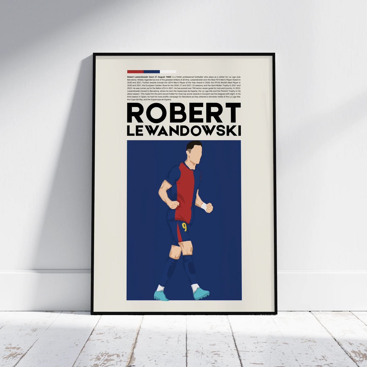 Robert Lewandowski Barcelona - Minimalist Poster - Fans Favourites