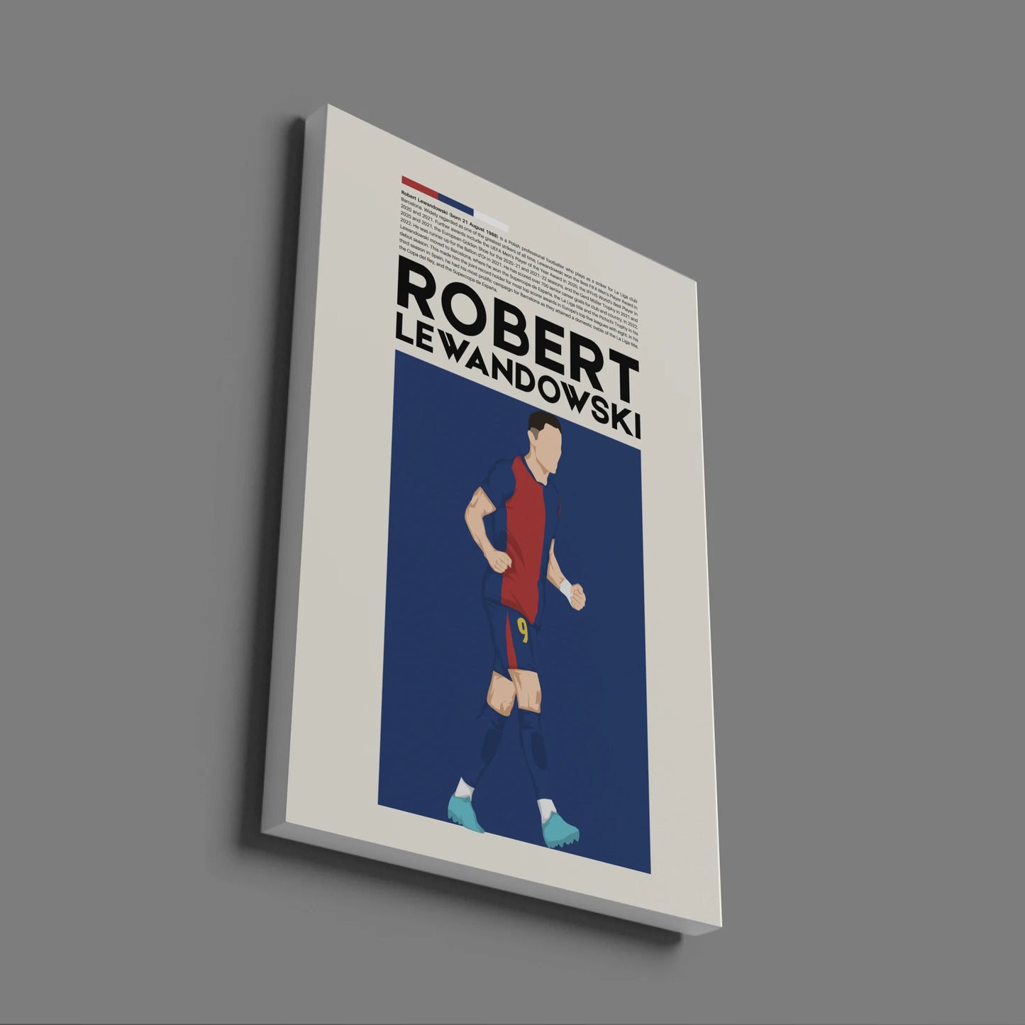 Robert Lewandowski Barcelona - Minimalist Poster - Fans Favourites