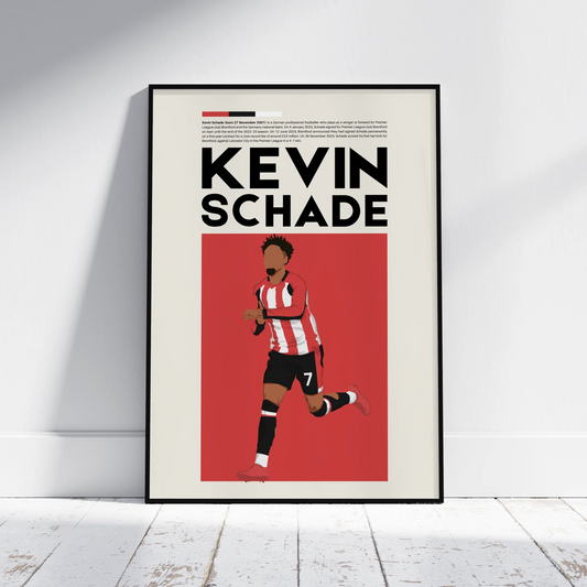 Kevin Schade Brentford - Minimalist Poster - Fans Favourites