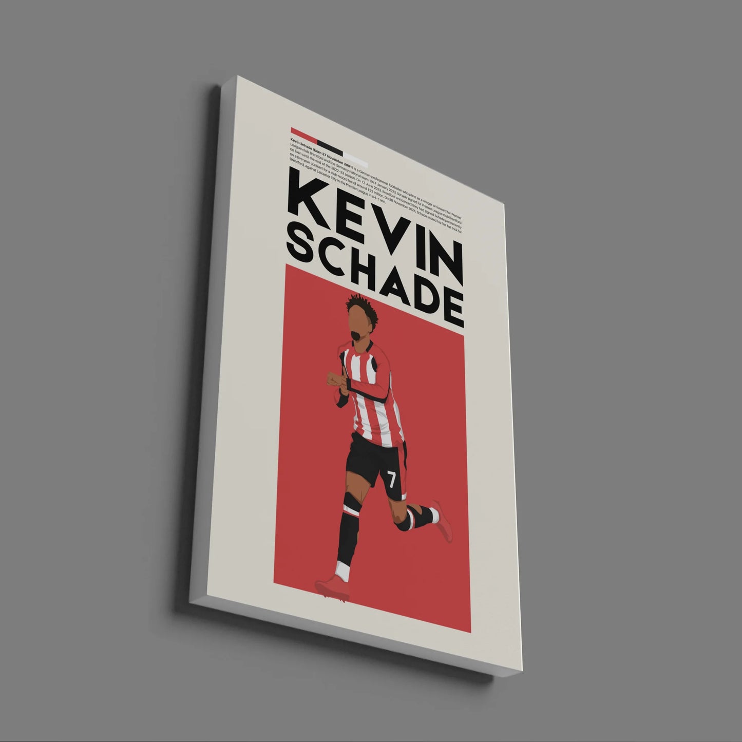 Kevin Schade Brentford - Minimalist Poster - Fans Favourites