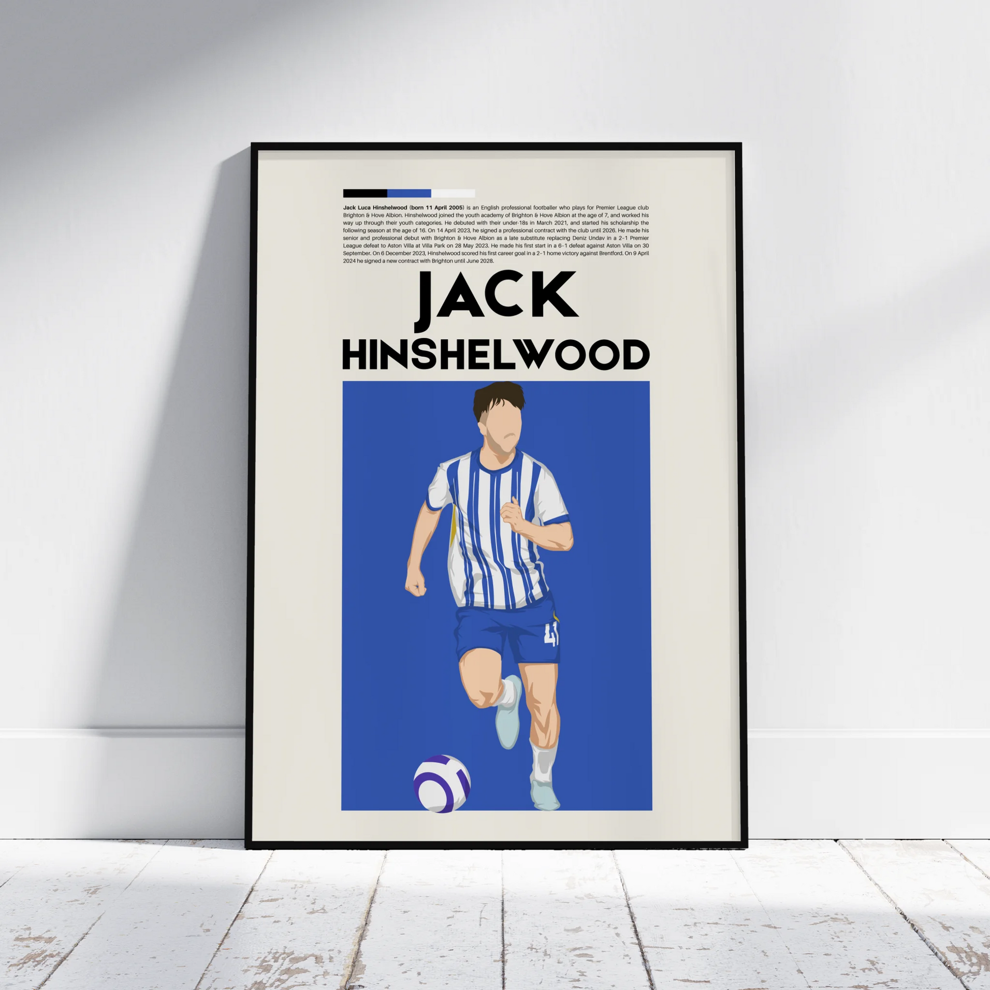 Jack Hinshelwood Brighton - Minimalist Poster - Fans Favourites