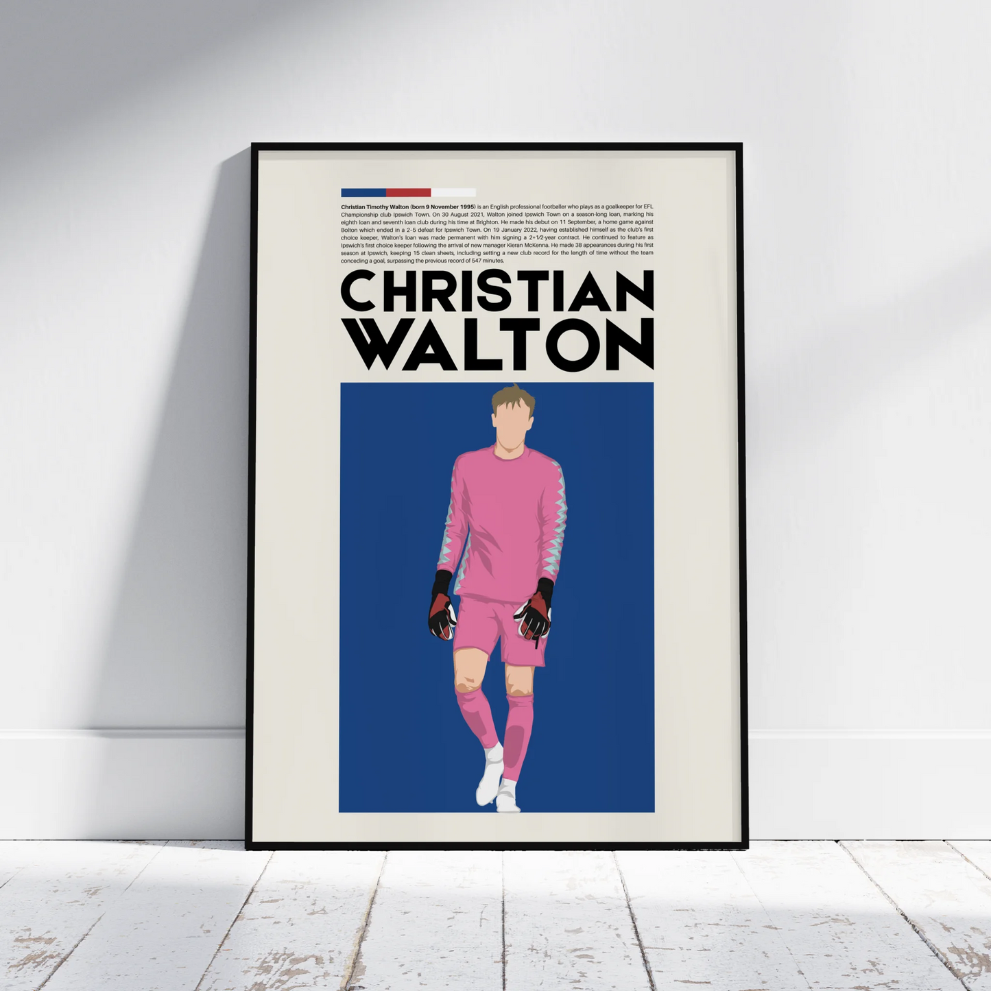 Christian Walton Ipswich - Minimalist Poster - Fans Favourites