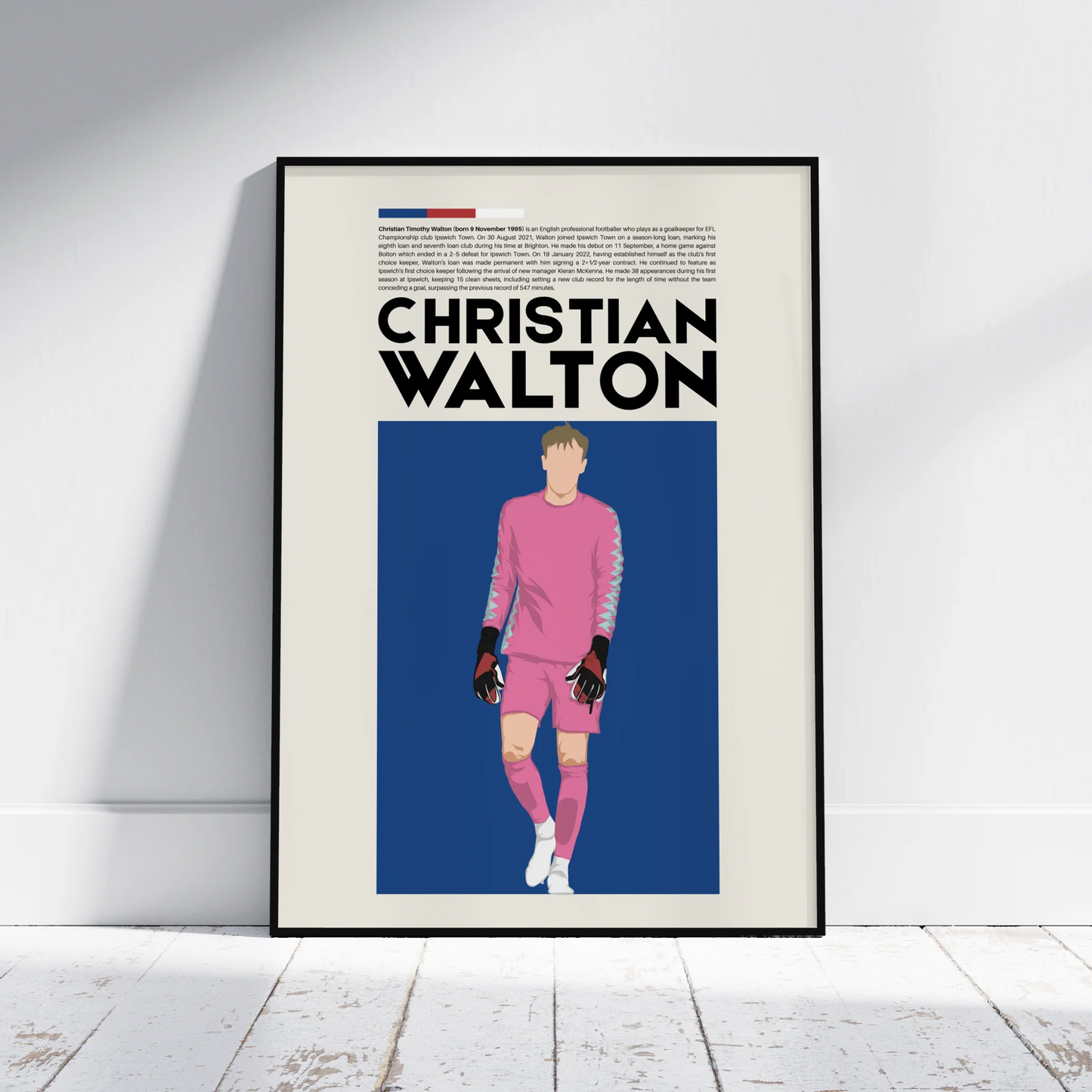 Christian Walton Ipswich - Minimalist Poster - Fans Favourites