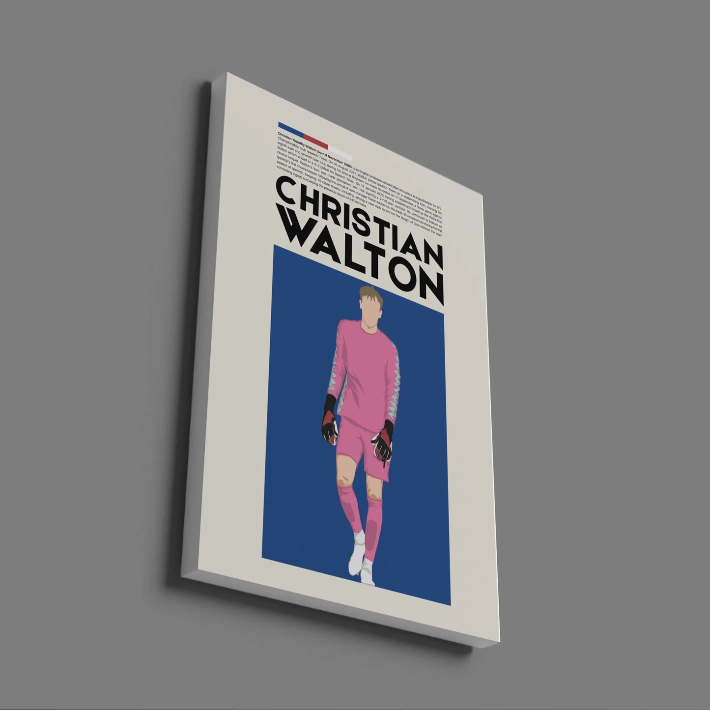 Christian Walton Ipswich - Minimalist Poster - Fans Favourites