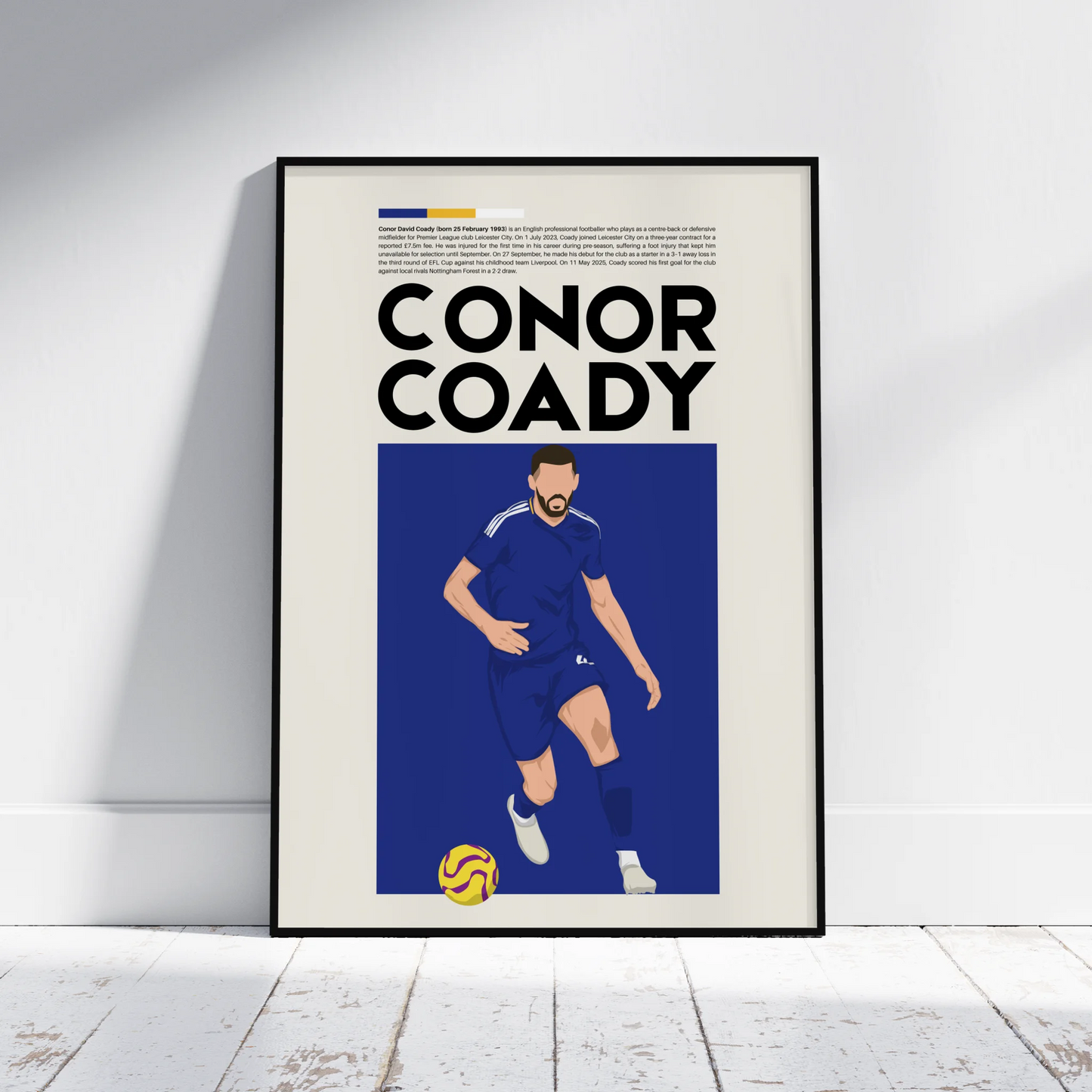 Conor Coady Leicester - Minimalist Poster - Fans Favourites