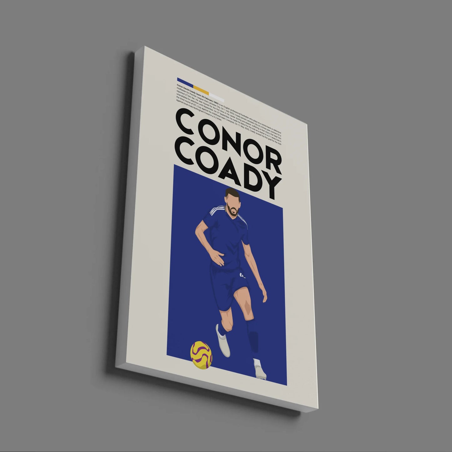 Conor Coady Leicester - Minimalist Poster - Fans Favourites