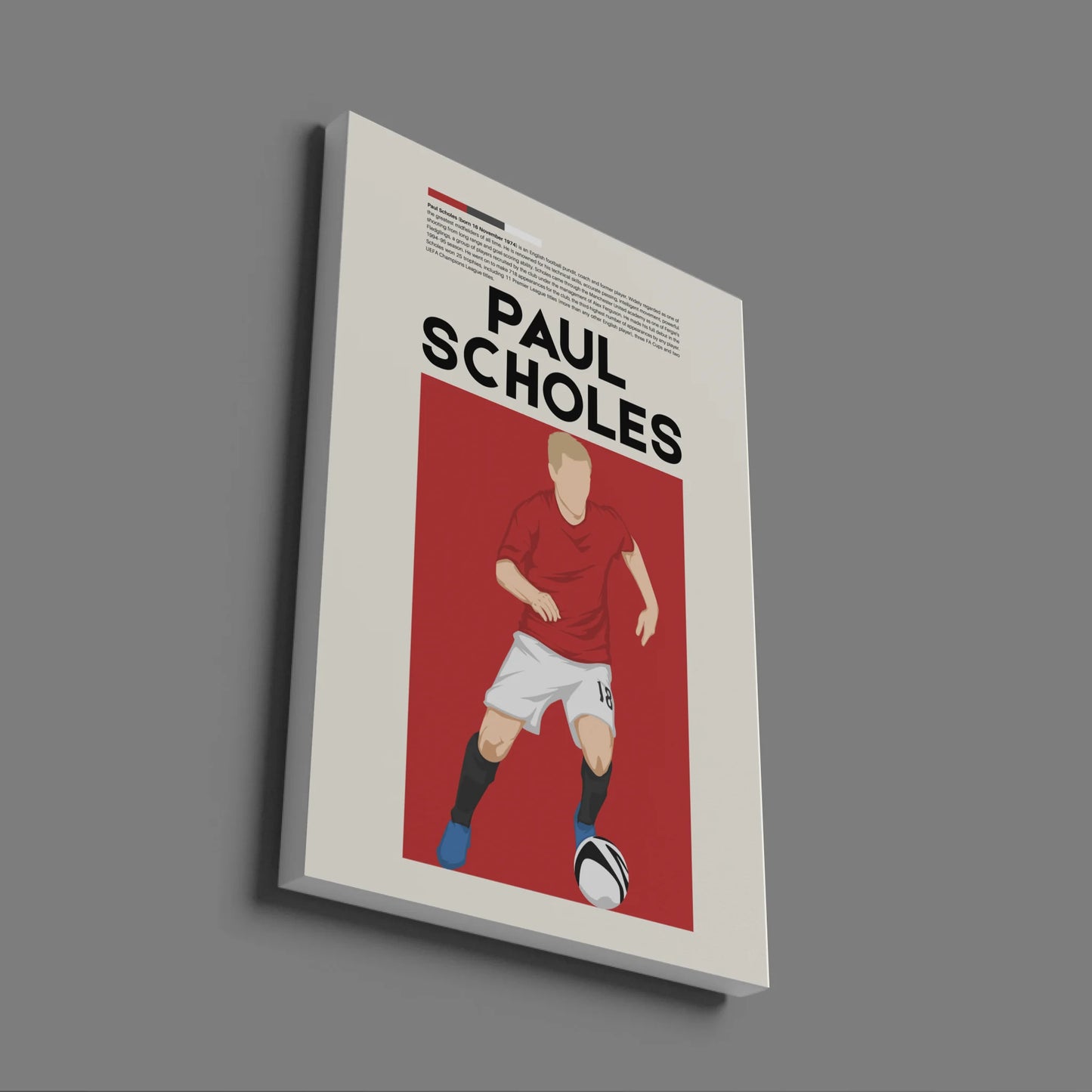 Paul Scholes Man Utd - Minimalist Poster - Fans Favourites