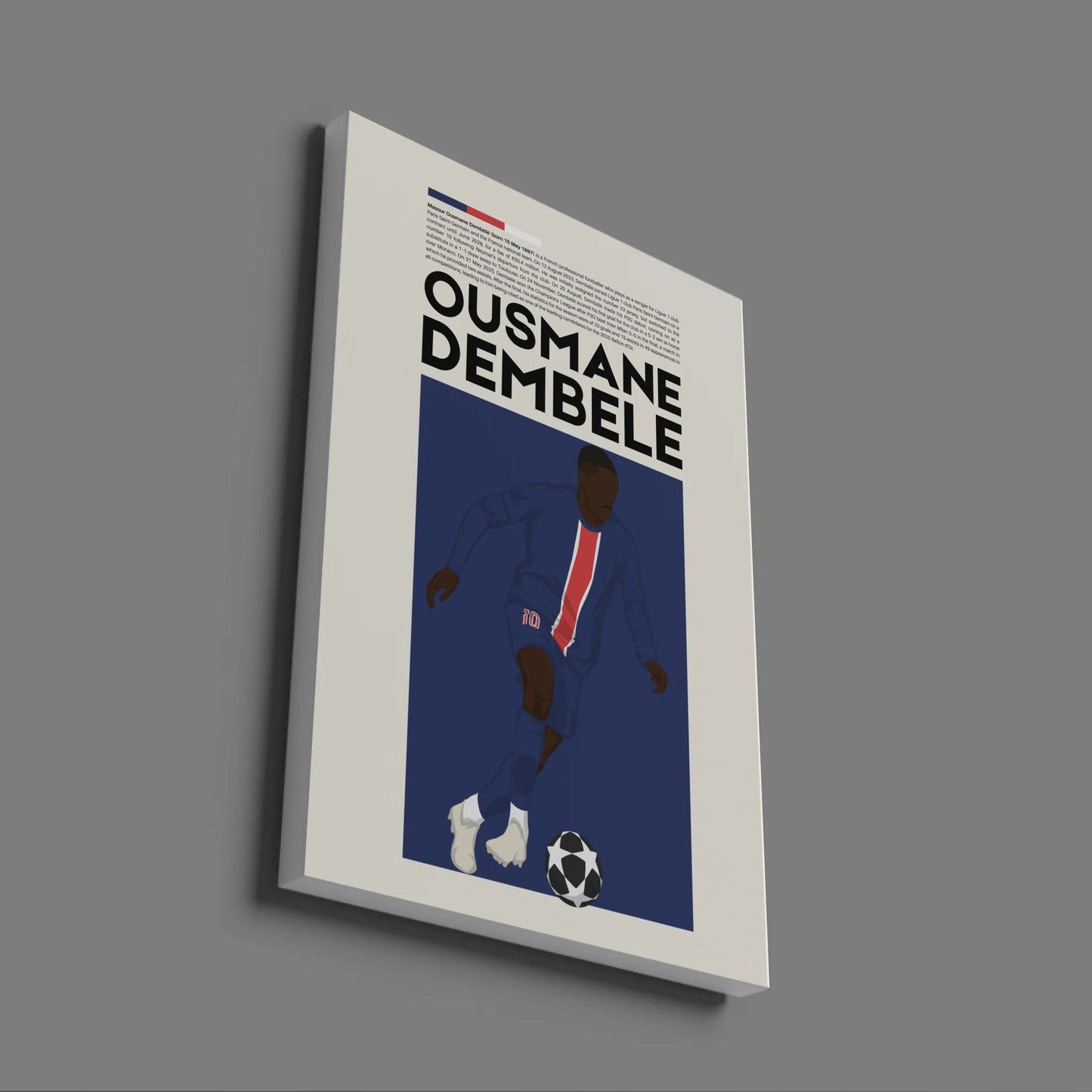 Ousmane Dembélé PSG - Minimalist Poster - Fans Favourites