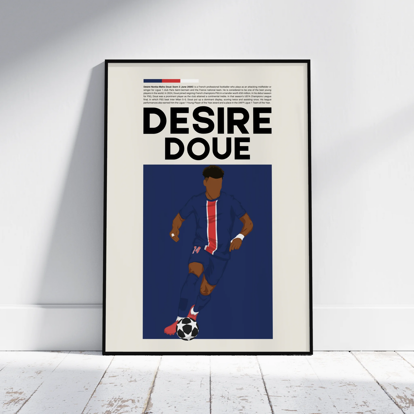 Désiré Doué PSG - Minimalist Poster - Fans Favourites