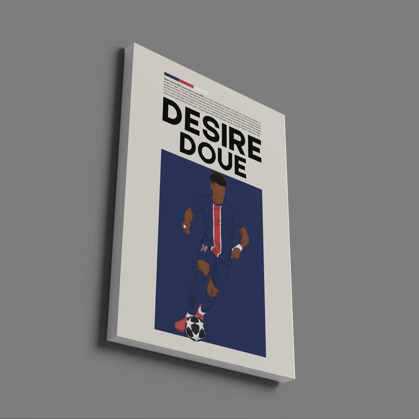 Désiré Doué PSG - Minimalist Poster - Fans Favourites