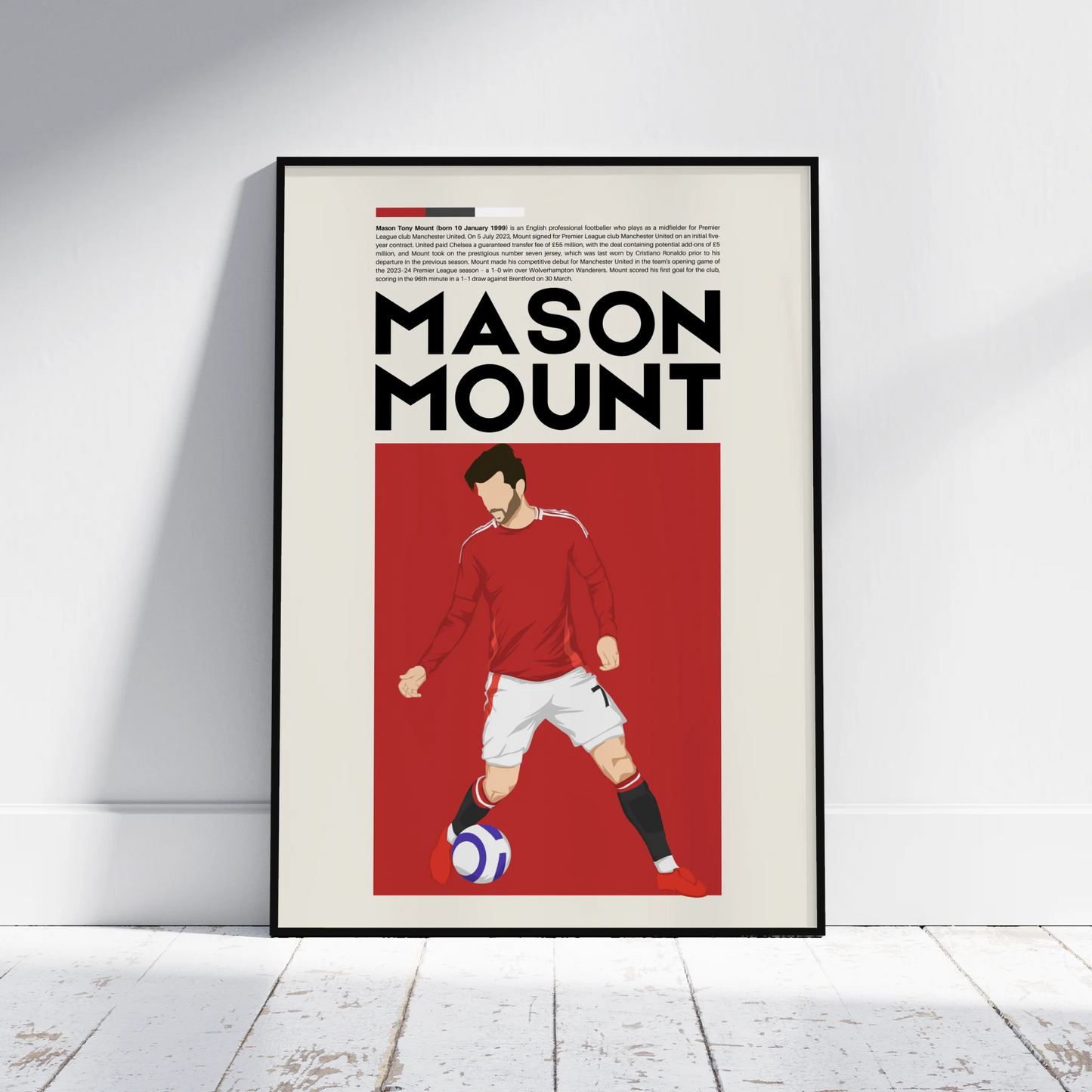 Mason Mount Man Utd - Minimalist Poster - Fans Favourites