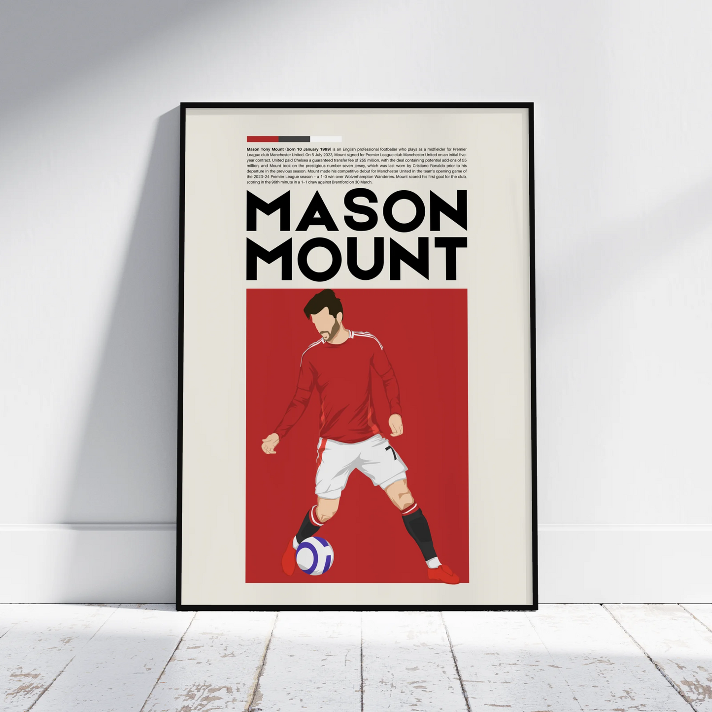 Mason Mount Man Utd - Minimalist Poster - Fans Favourites