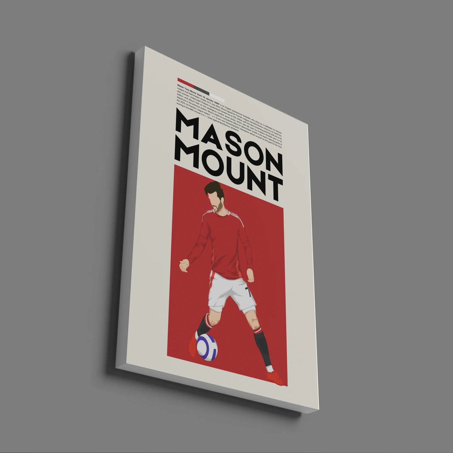 Mason Mount Man Utd - Minimalist Poster - Fans Favourites