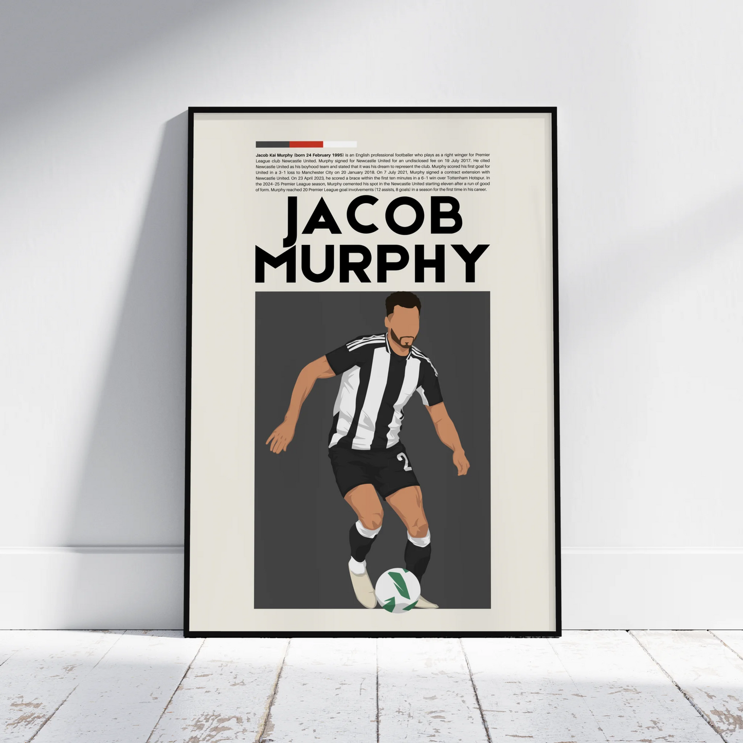 Jacob Murphy Newcastle - Minimalist Poster - Fans Favourites