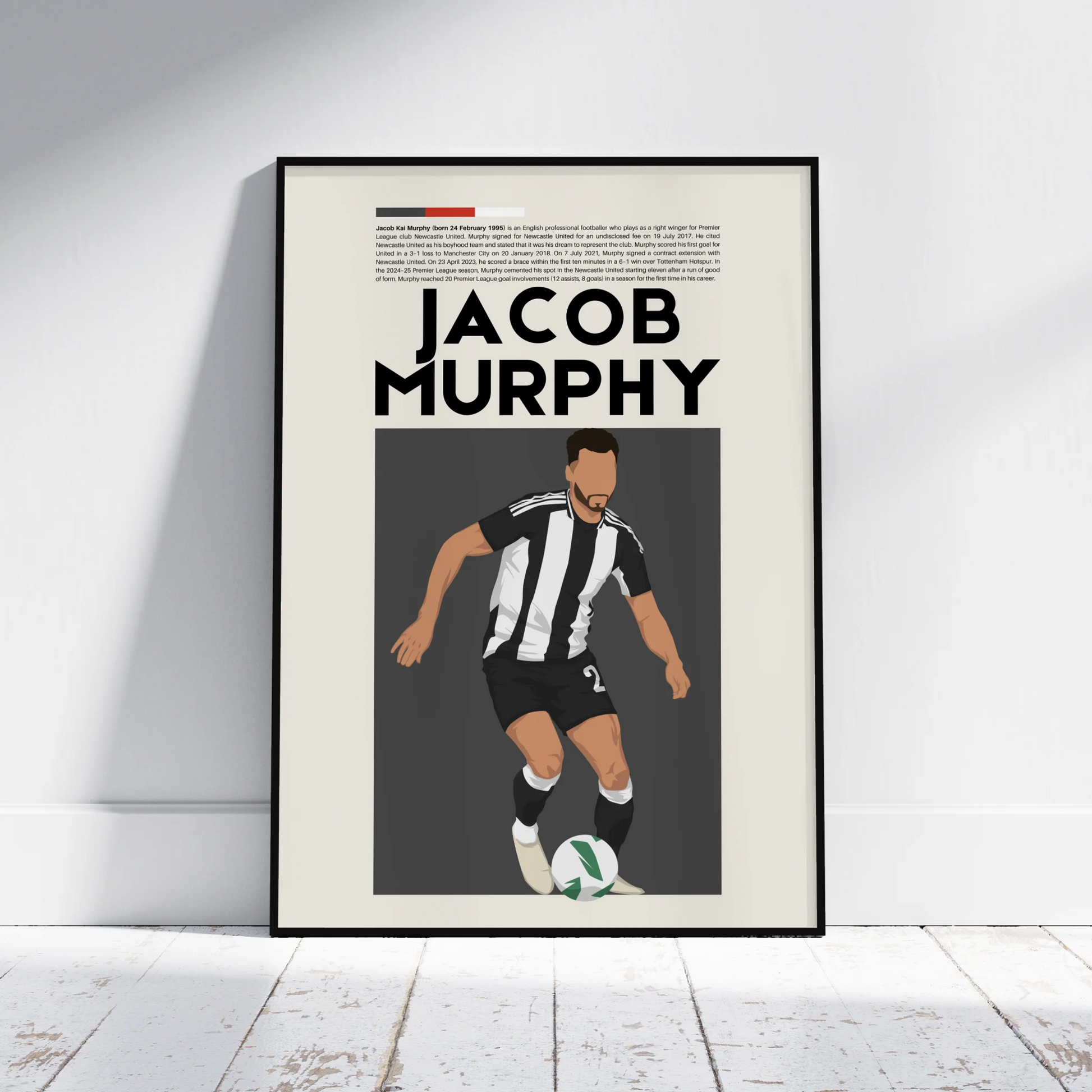 Jacob Murphy Newcastle - Minimalist Poster - Fans Favourites