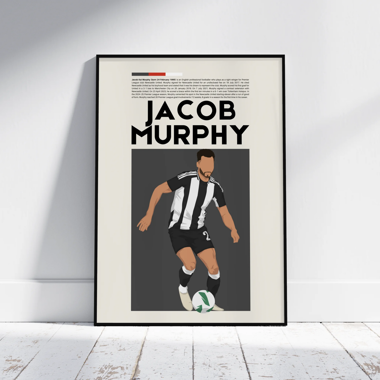 Jacob Murphy Newcastle - Minimalist Poster - Fans Favourites