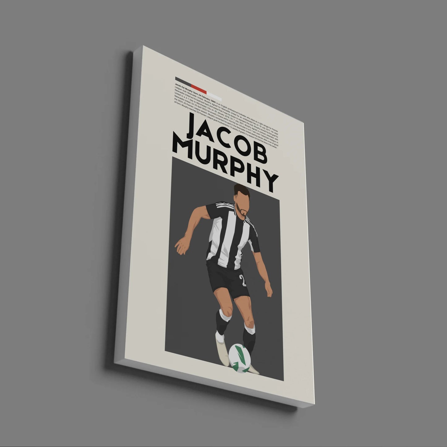 Jacob Murphy Newcastle - Minimalist Poster - Fans Favourites