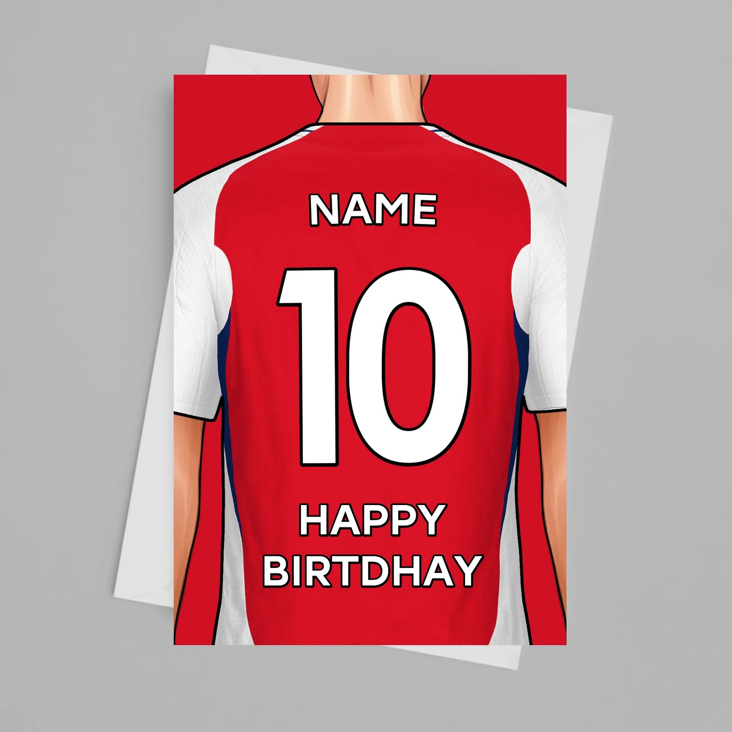Arsenal Personalised Card Poster - Fans Favourites