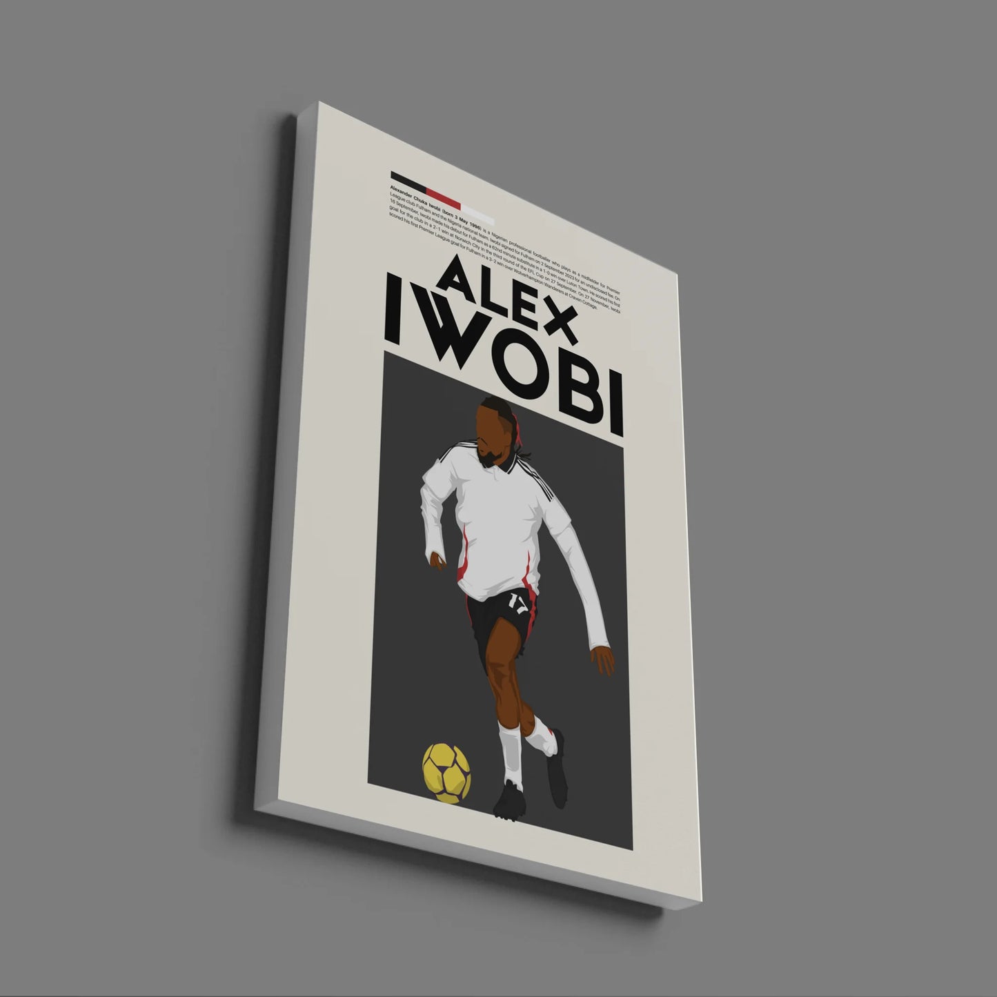 Alex Iwobi Fulham - Minimalist Poster - Fans Favourites