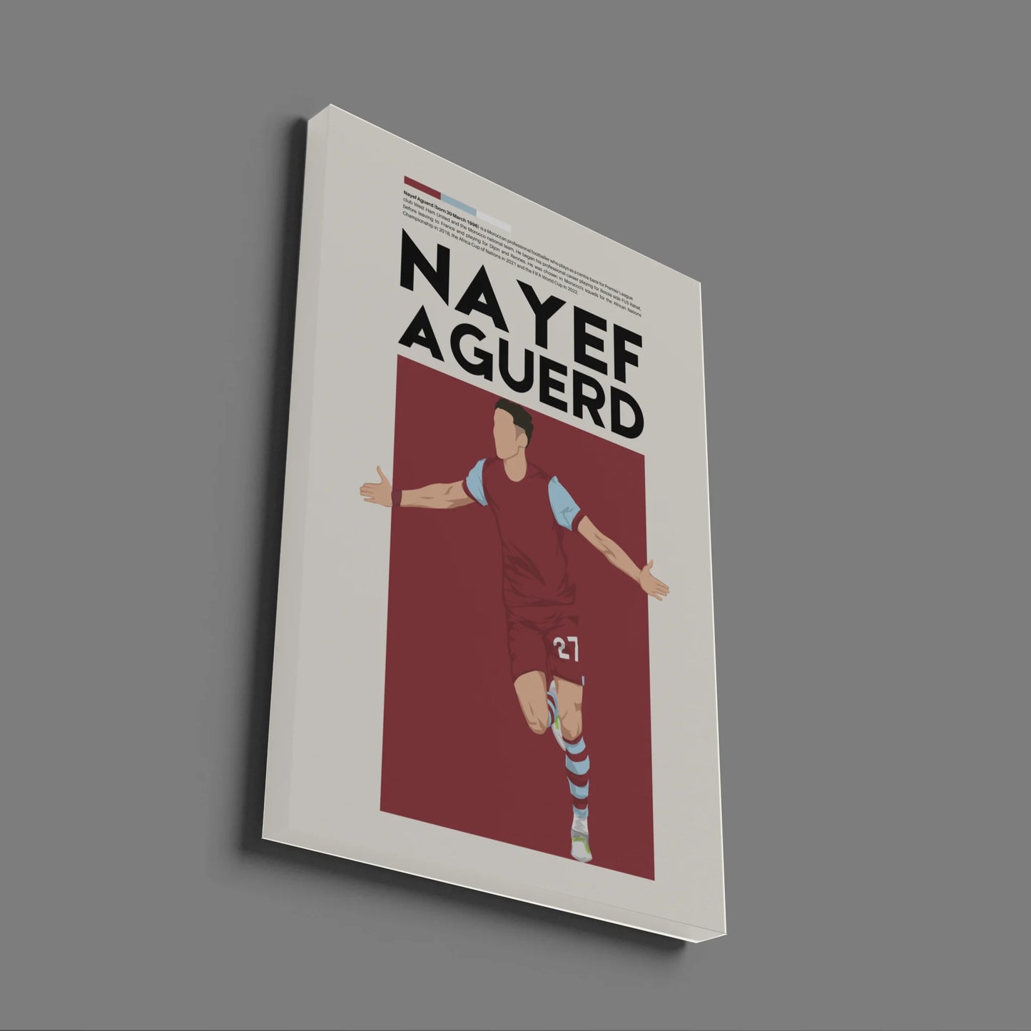 Nayef Aguerd West Ham - Minimalist