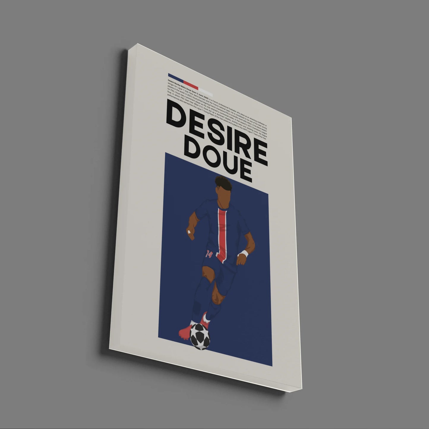 Désiré Doué PSG - Minimalist