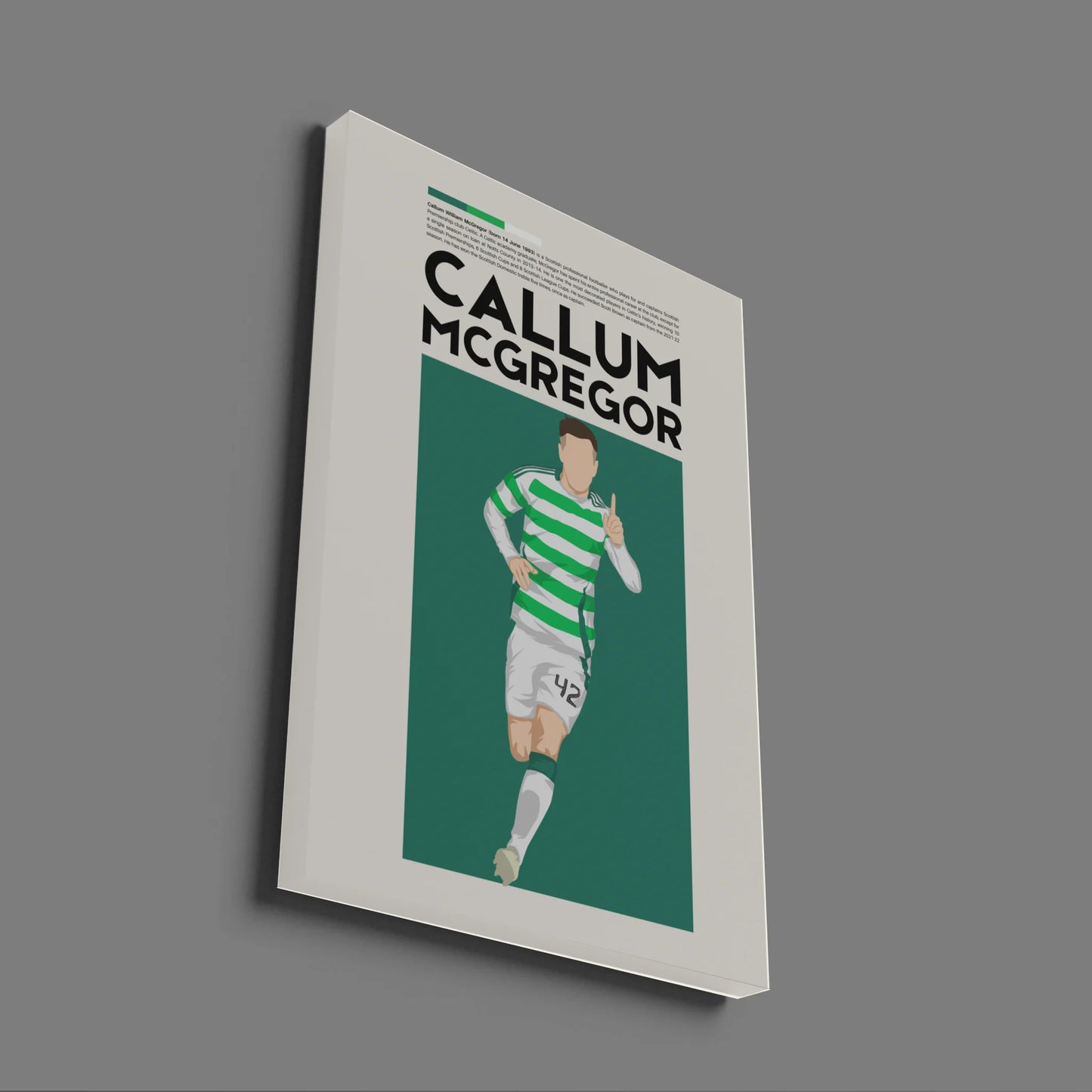 Callum McGregor Celtic - Minimalist