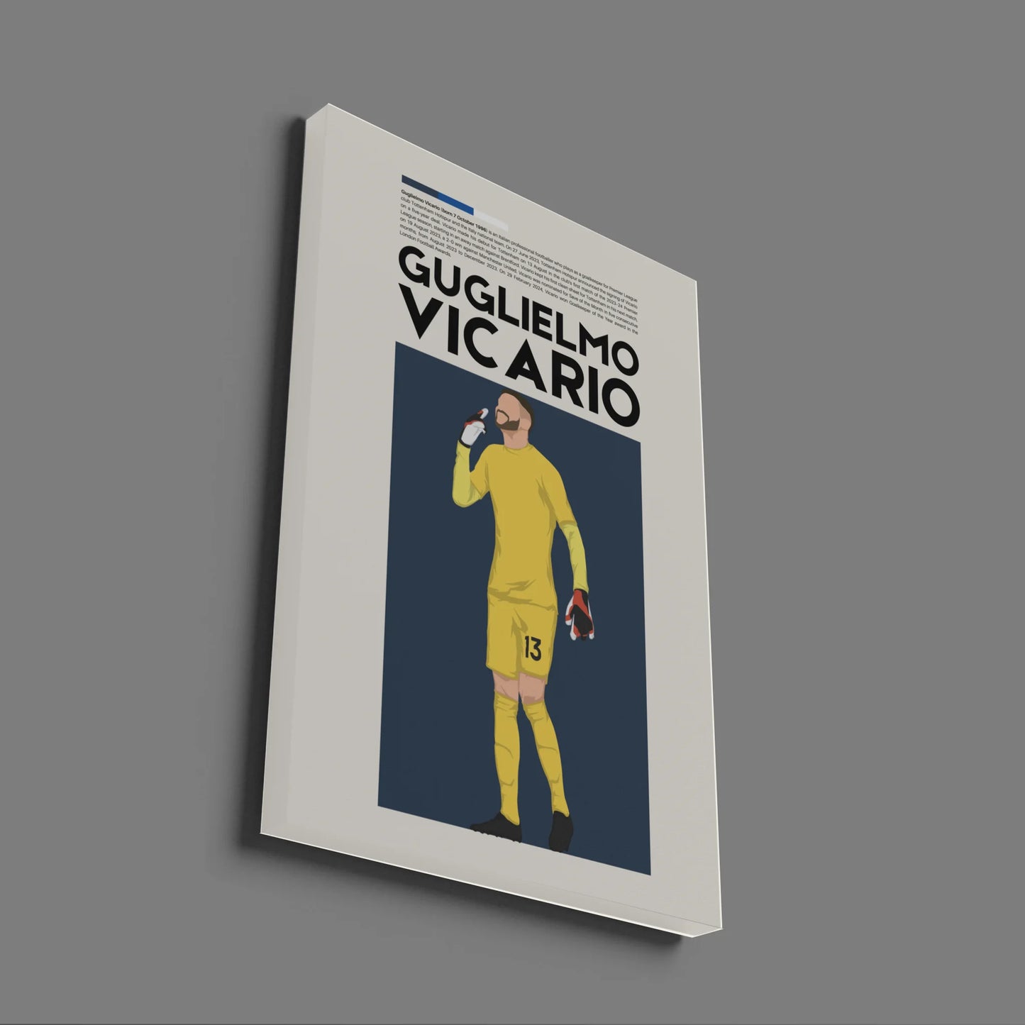 Guglielmo Vicario Tottenham - Minimalist