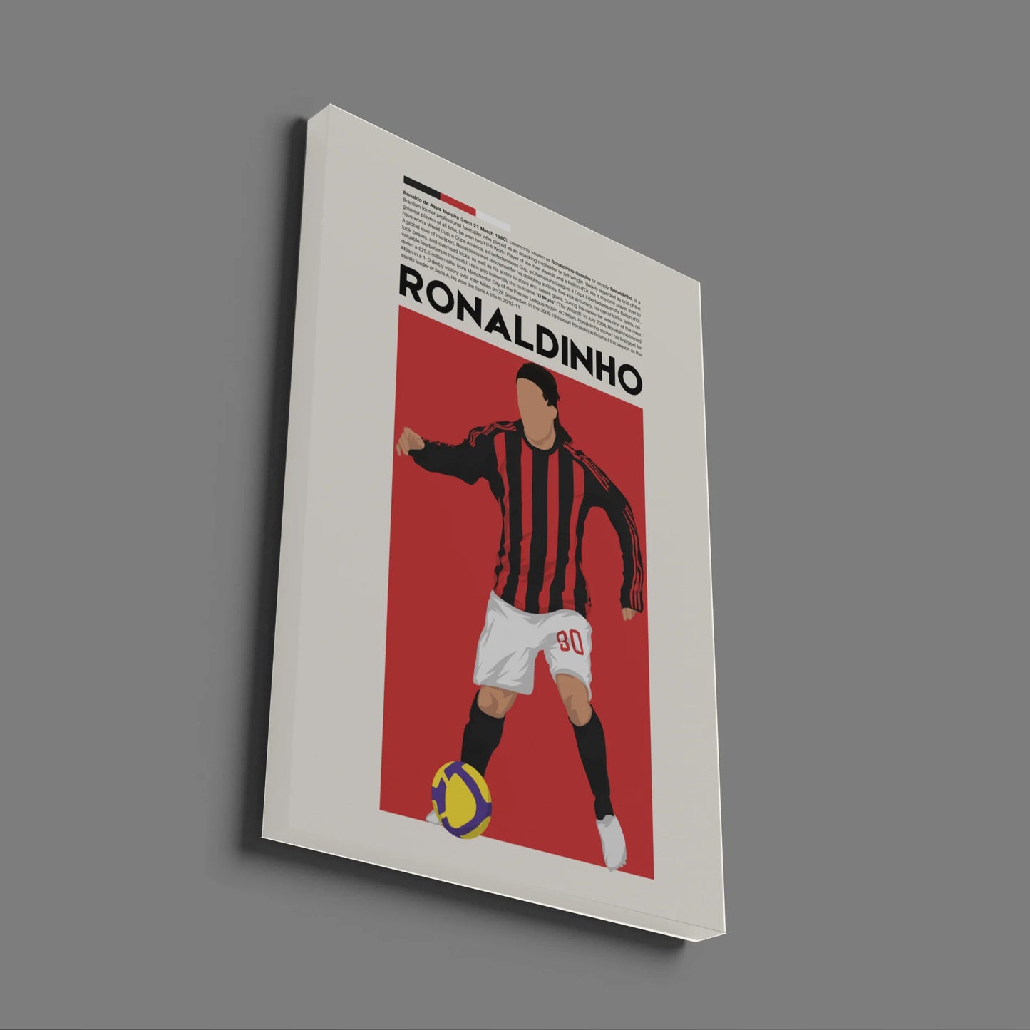 Ronaldinho AC Milan - Minimalist