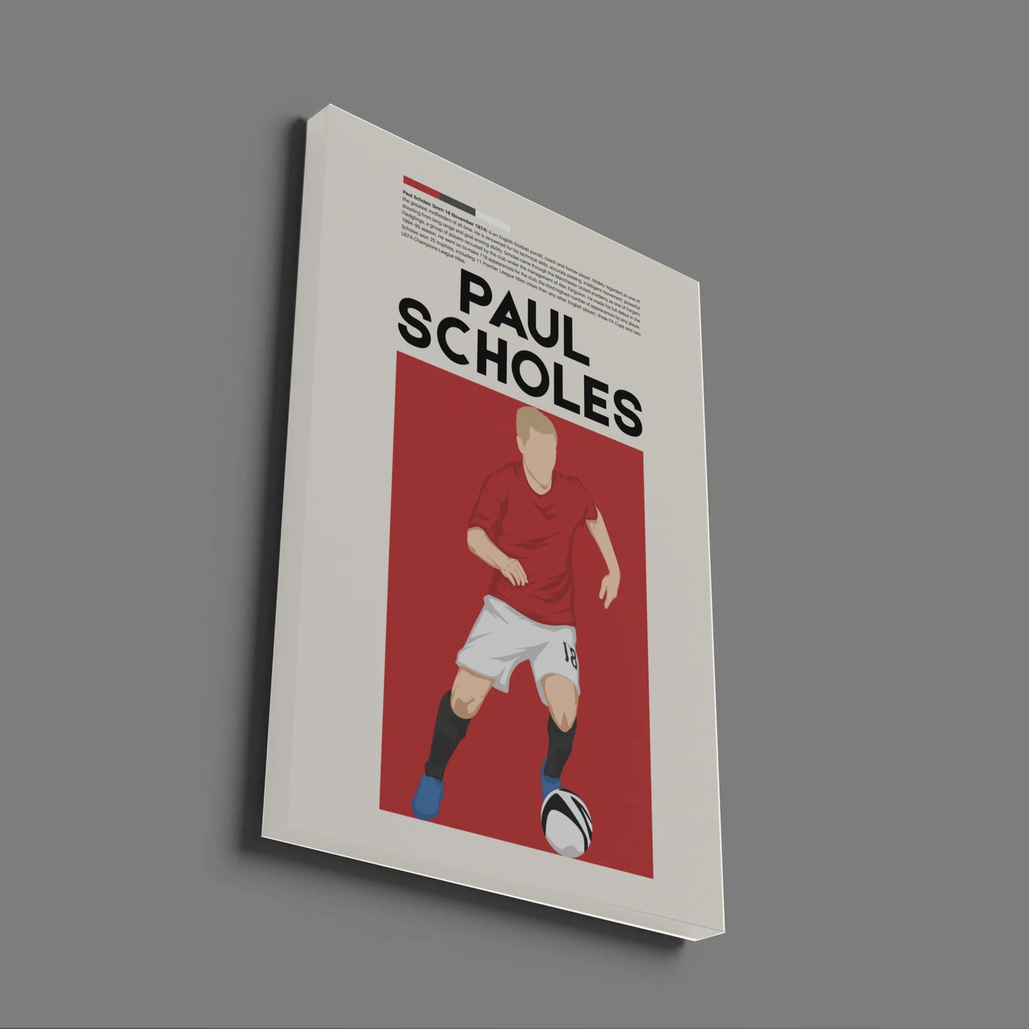 Paul Scholes Man Utd - Minimalist
