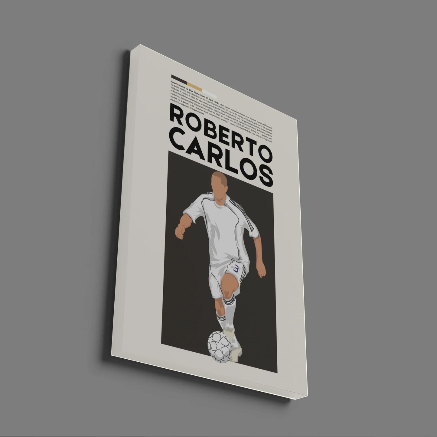 Roberto Carlos Real Madrid - Minimalist