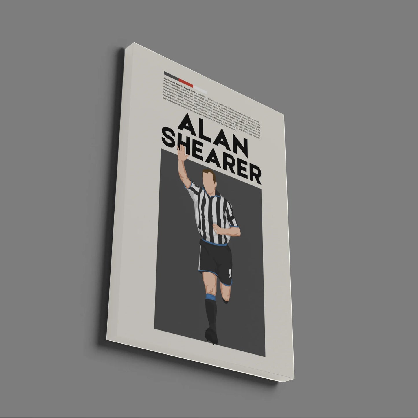 Alan Shearer Newcastle - Minimalist